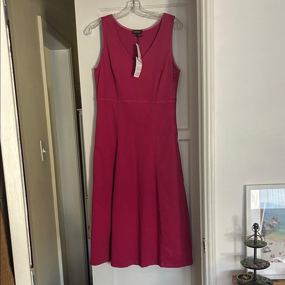 Emporio Armani Fuchsia Midi Dress
